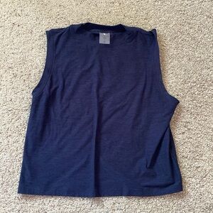 Calia by Carrie Underwood Lustralux Mock Neck Tank in Navy Blue